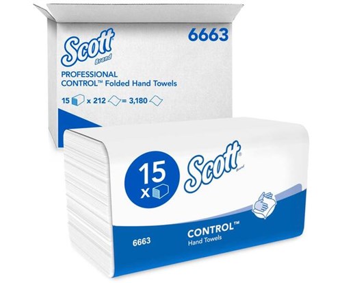 Scott handdoek Performance Airflex 1-laags wit